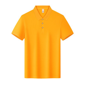 Promotional Polo Shirt Solid Color Short Sleeve Breathable Polyester Summer Wear Loose Fit With Label And Tags - Product Image 3