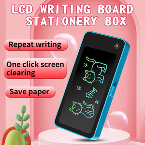 Draagbare Lcd Elektronische Schrijfbord Leuke Doos Speelgoed Voor Kinderen Schoolbenodigdheden Memo Pads Plastic Voor Tekening Bericht Schrijven - Product Image 4