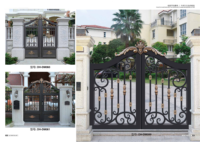 Vente à chaud de portes de sécurité au design moderne en alliage d'aluminium sécurisé caractéristiques antivol antidéflagrantes entrée avant de la villa finie
