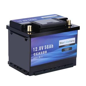 Batería de arranque y parada de 12V 56Ah de calidad original, reemplazo directo para coche AGM, de fábrica OEM de China. - Product Image 1
