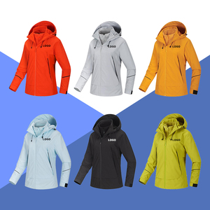 Impermeable, Transpirable, para Ciclismo, Escalada, Impermeable, con Cremallera, Secado Rápido, para Correr, Lluvia, con Capucha - Product Image 1