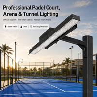 Iluminación LED para Pista de Pádel de 200W 400W, Reflector Deportivo Panorámico para Exteriores, Impermeable IP66, para Clubes y Estadios de Pádel