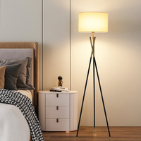 Lampe sur pied moderne et minimaliste pour chambre à coucher, design LED, 10 LED en fer, bois nordique, 80 cm de diamètre, moderne, blanc, pour salon, 15-30 cm, 7,5 cm