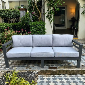 Set Divano <span class=keywords><strong>da</strong></span> <span class=keywords><strong>Esterno</strong></span> a 3 Posti in HDPE Ecologico, Moderno e Resistente alle Intemperie, per Giardino e Soggiorno, Vendita Diretta dalla Fabbrica - Product Image 3