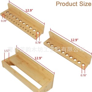 Support mural en bois pour outils, pour clés, marteaux et tournevis, avec 1 niveau de 14 cm de profondeur - Product Image 4