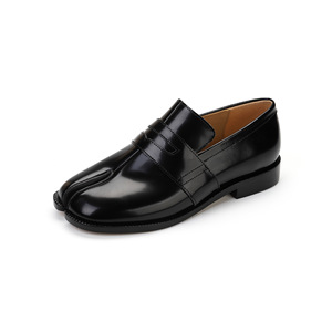 Nuevos Mocasines Tabi de Cuero Genuino y Gamuza para Hombre y Mujer, Zapatos Planos Sin Cordones para Oficina, Invierno y Otoño, con Plantilla de Goma - Product Image 2
