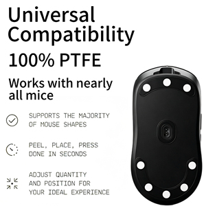 Patins de souris en PTFE de remplacement, coupés au laser avec précision, pour souris de jeu sans fil <span class=keywords><strong>Glorious</strong></span> <span class=keywords><strong>Model</strong></span> <span class=keywords><strong>O</strong></span>, prêts pour l'e-sport, 1 ensemble - Product Image 3