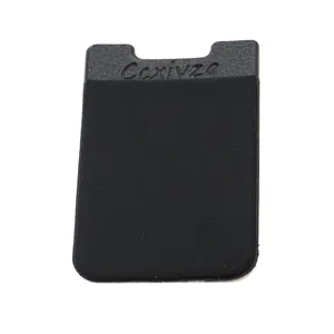 Adhesive 3m Sticker Black Nylon High Heel Cell Phone Holder Smart Wallet Mobile Phone Card Pocket Card Holder