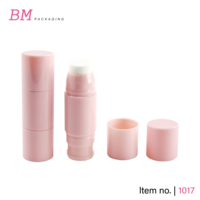 2 faces rose blush stick tube emballage cosmétique deux sied blush stick conteneur avec pinceau ou éponge