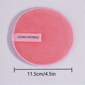 Éponges nettoyantes pour le maquillage en microfibre écologiques, carrées, réutilisables, lavables, confortables, pour le visage et le corps, colorées - Product Image 3