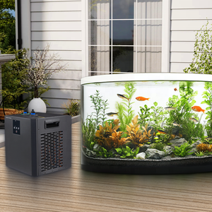 Qilong QL-1019 300L/500L Pompa Pendingin Air Akuarium Otomatis dengan Remote Control, Hemat Energi, untuk Mandi Air Dingin Karang - Product Image 2