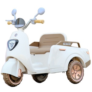 Triciclo Eléctrico de Juguete para Niños de 2 a 6 Años, Control Remoto, Recargable, 3 Ruedas, Plegable, 2 Asientos, Plástico - Product Image 1
