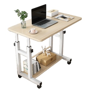 Shaohua 23,6x15,7x23,6-35,4 Zoll <span class=keywords><strong>Computer</strong></span> High <span class=keywords><strong>Desk</strong></span> mit Lager regal MDF Nachttisch Sofa Seite Mobiler Sitzt isch mit Rädern - Product Image 5