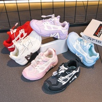 Chaussures de course légères et respirantes en maille pour enfants, baskets mi-mollet pour garçons et filles, semelle extérieure en caoutchouc, bande élastique, confortables