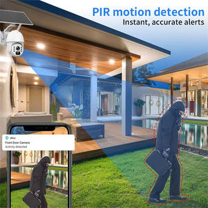 Cámara de CCTV para exteriores Vesafe con energía solar, 13MP, visión nocturna a todo color, almacenamiento en la nube, con función de intercomunicación y alarma. - Product Image 4