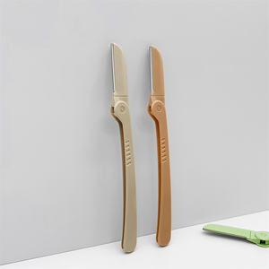 2 PCS Kit de rasoirs pour femmes Rasoir à sourcils <span class=keywords><strong>Tondeuse</strong></span> à sourcils Outil de rasage pour hommes filles - Product Image 2