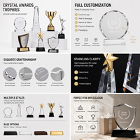 Premio de Cristal de Diseño Personalizado con Grabado, Directo de Fábrica