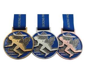 ที่กำหนดเองราคาถูกว่างเปล่ามาราธอนวิ่งเหรียญทองกีฬาโลหะเหรียญฟุตบอลด้วยริบบิ้น - Product Image 2