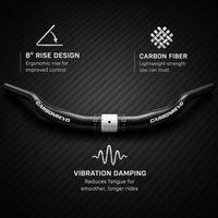 Guidon de scooter électrique Carbonrevo, guidon en aluminium, résistant à la corrosion, pièce de rechange de qualité supérieure, compatible