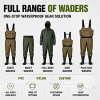Senshuo Ganzkörper-Wathose Schwarz Gummi Hochbelastbar mit Kapuze Wasserdichter Schutzanzug zum Angeln Entwässerung Outdoor Ganzkörper-Wathose