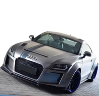 Runde nouveauté mise à niveau CT Style Kits de carrosserie larges pour Audi TT pièces pare-chocs avant roue sourcils lèvre avant lèvre arrière jupes latérales