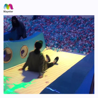 Système interactif de projection de plancher de glissière de jeu de projecteur de glissière d'enfant AR de plancher pour le terrain de jeu