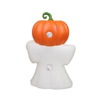 Décoration d'Halloween en plastique, fantôme, citrouille, homme, ornements gonflables lumineux et originaux de grande taille, créant une ambiance festive