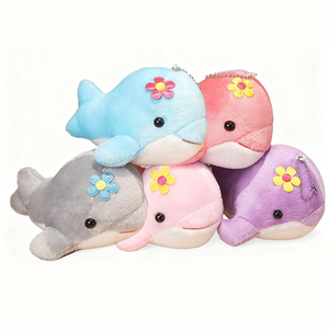 Đồ chơi móc khóa cá voi nhồi bông mềm mại dễ thương 9cm/3.5in bán sỉ, chất lượng cao, số lượng đặt hàng tối thiểu thấp - Product Image 6