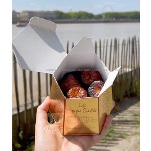 Haute qualité imprimé personnalisé votre Logo nourriture à emporter boulangerie bonbons Dessert petit gâteau Keluli boîte - Product Image 1