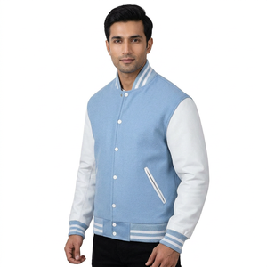 Veste de baseball unisexe personnalisée de haute qualité avec impression sur le devant, couleur personnalisée, écologique, respirante, hiver, vente en gros, OEM - Product Image 1