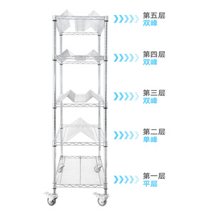 אחסון מתלה מזרן יצרן כרום חוט אחסון מדף מתכת חוט מדף מתלה - Product Image 6