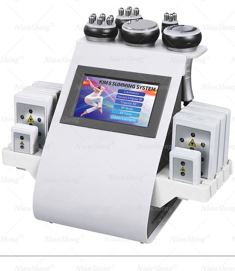 Black Friday Deal Factory Price 6 in 1 High Quality Kim 8 New Ultra Cavitation Rf Vacuum Slimming Machine