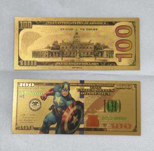 Billete de lámina de oro de películas de Marvel de superhéroes para colectivo conmemorativo - Product Image 3