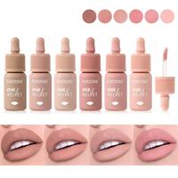 Brillo Labial Mate de Larga Duración, Resistente al Agua, Nutritivo, Hidratante, con Vitaminas, Esmalte Labial que Cambia de Color, Voluminizador, Maquillaje al por Mayor