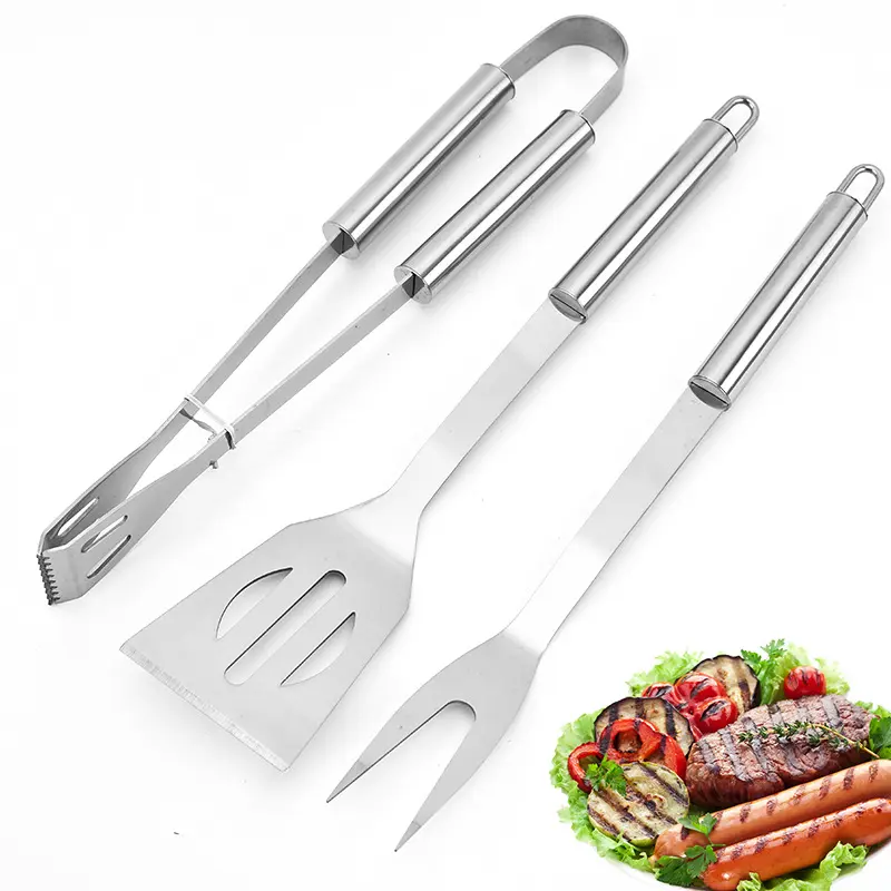 3-delige Set Vork Grill Bbq Grill Tools Set Voor Buiten Barbecue Kamperen