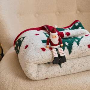 कस्टम होम आरामदायक सुपर सॉफ्ट सोफा क्रिसमस पॉलिएस्टर बुना हुआ थ्रो कंबल - Product Image 6