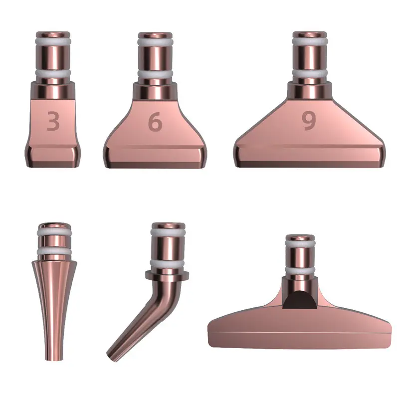 Puntas de bolígrafo para manicura, accesorios de herramientas de bordado de diamantes, 13 modelos de Metal, oro rosa