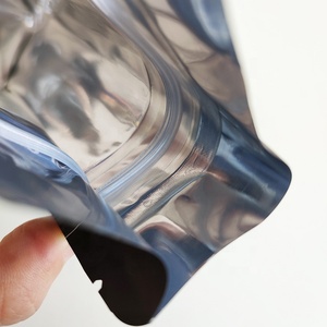 Tùy Chỉnh Nhanh Màu Đen Trẻ Em Kháng Mùi Bằng Chứng Resealable Stand Up Pouch Ziplock Mylar Bag Với Cửa Sổ Rõ Ràng - Product Image 6