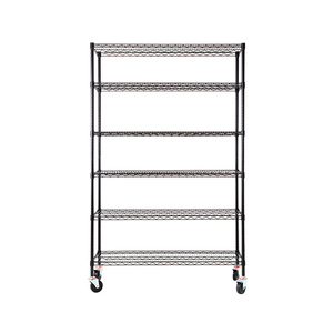 AMJ כבד החובה <span class=keywords><strong>6</strong></span> <span class=keywords><strong>Tier</strong></span> מצופה Boltless מתכוונן חוט מדפי מדפים - Product Image 2