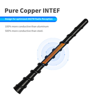 Puissance aérienne universelle 13 pouces Types personnalisés sans fil toit toit en caoutchouc Topper lumière LED Uhf Vhf Am Fm radio antenne de voiture