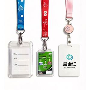 Cheap Custom logo Design Promotional Giveaways Badge Card Holder <b>Lanyards</b> Neck Printed Woven <b>Polyester</b> <b>Lanyard</b> with logo Custom - Product Image 1