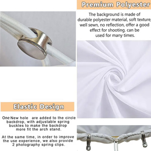 Tùy chỉnh vòng Backdrop cover, cá nhân UR Logo/văn bản/hình ảnh, Vòng tròn Backdrop Cover vòng vải ảnh nền, cho Đảng - Product Image 5