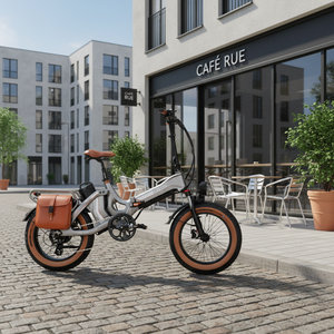 Bicicletta Elettrica Pieghevole T14 <span class=keywords><strong>Aslan</strong></span> Q1 in Acciaio ad Alto Tenore di Carbonio, Pneumatici Fat, Motore Brushless 48V 750W, 7 Velocità, 50mph, Batteria al Litio 15Ah - Product Image 1