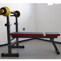 Banc de musculation pliable multifonctionnel réglable pour presse à poids, équipement de fitness complet pour entraînement à domicile