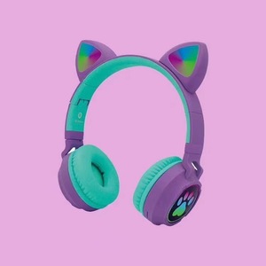 Audífonos Inalámbricos <span class=keywords><strong>B</strong></span>-30 con Orejas de Gato, RGB, Coloridos, Lindos, con Luz LED Intermitente, Versión 5.0, para Niños - Product Image 2