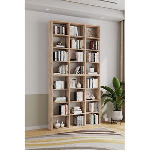 Librería Ajustable Imre de 24 Estantes, Gran Capacidad, Modular, para Hogar, Oficina, Biblioteca, Minimalista, de Melamina, para Sala de Estar, Escuela - Product Image 2