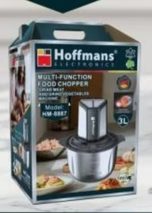 Hoffmans Hachoir à Aliments Multifonction 1800W et Broyeur à Viande en Acier Inoxydable Grande Capacité <span class=keywords><strong>3L</strong></span> pour le Nigéria et le Ghana - Product Image 3