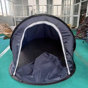เต็นท์เรือแบบกำหนดเอง Oxford 2x1.5ม. สีเทา-น้ำเงิน สองประตู ติดตั้งง่าย พกพาสะดวก สำหรับตั้งแคมป์กลางแจ้ง กันลม กันแดด น้ำหนักเบา 0.8กก. - Product Image 4