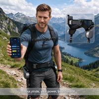 Exosquelette alimenté par l'IA, robot électrique ultraléger de 2 kg pour la marche, la randonnée et l'alpinisme en extérieur
