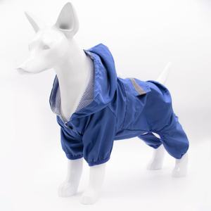 Vêtement de pluie pour chien en polyester 100% imperméable, veste à capuche, poncho imperméable avec capuche, vente en gros de mode - Product Image 2